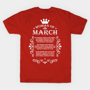 SKILLHAUSE - WOMAN OF MARCH T-Shirt